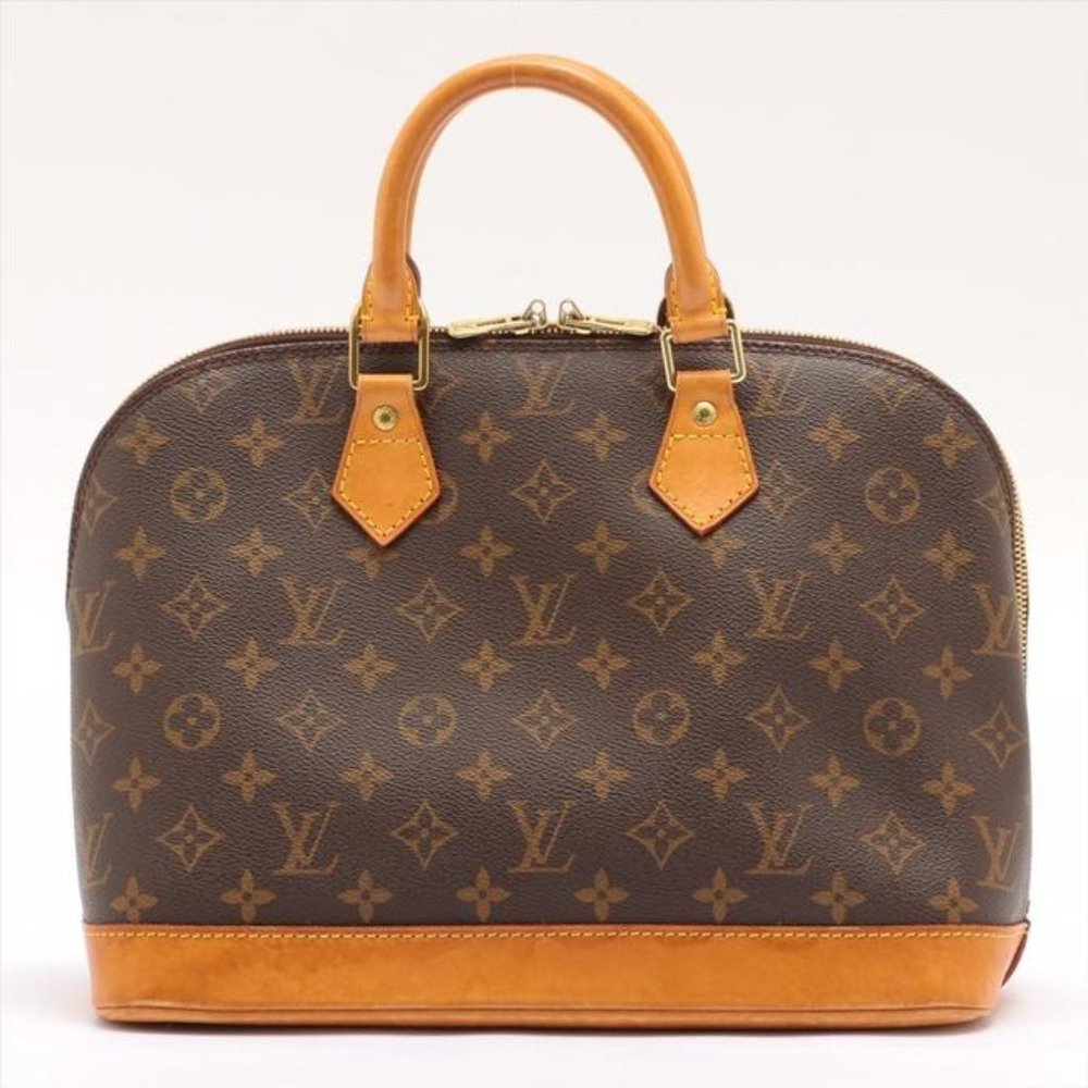 Louis Vuitton Alma W Pm W Lock Brown Monogram Canvas Tote - Picture 8 of 11